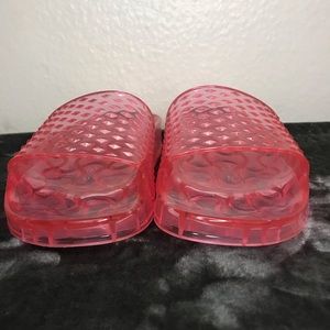 Chinese Laundry Pink Jelly Slides Sandals size 6